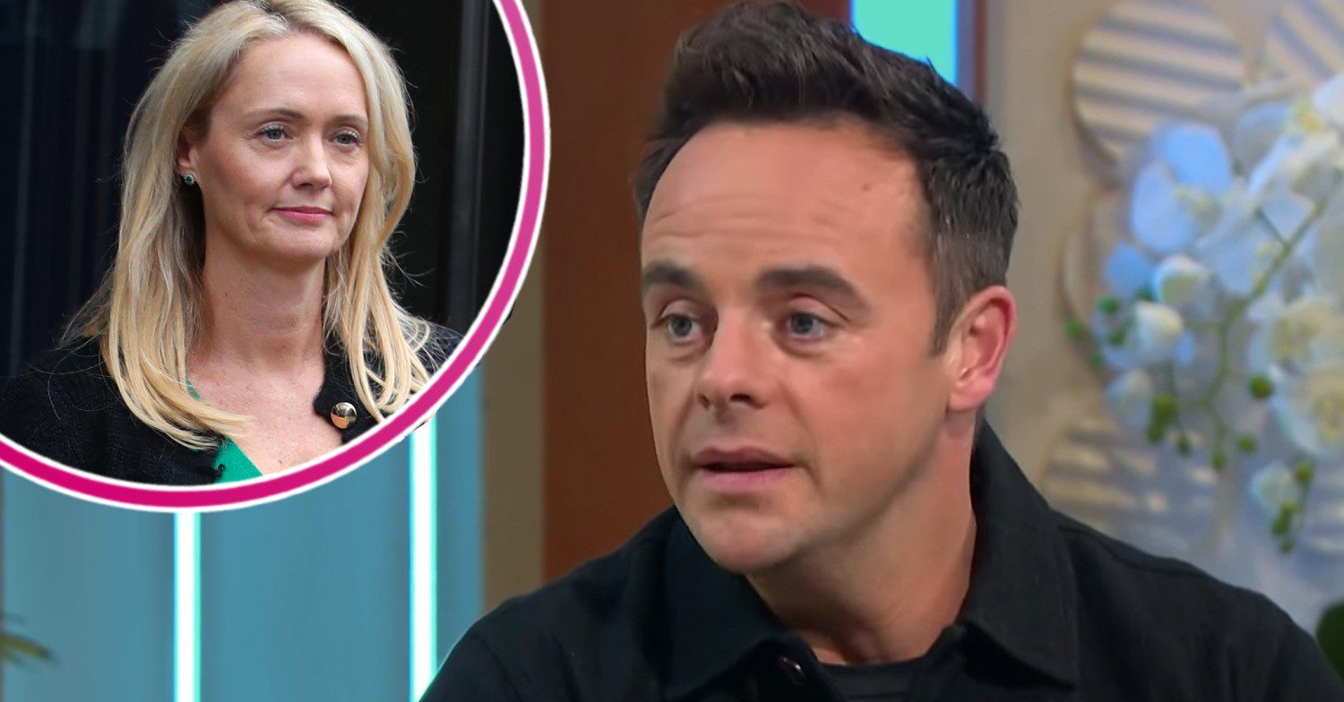 Ant McPartlin's wife Anne-Marie with Ant on Lorraine