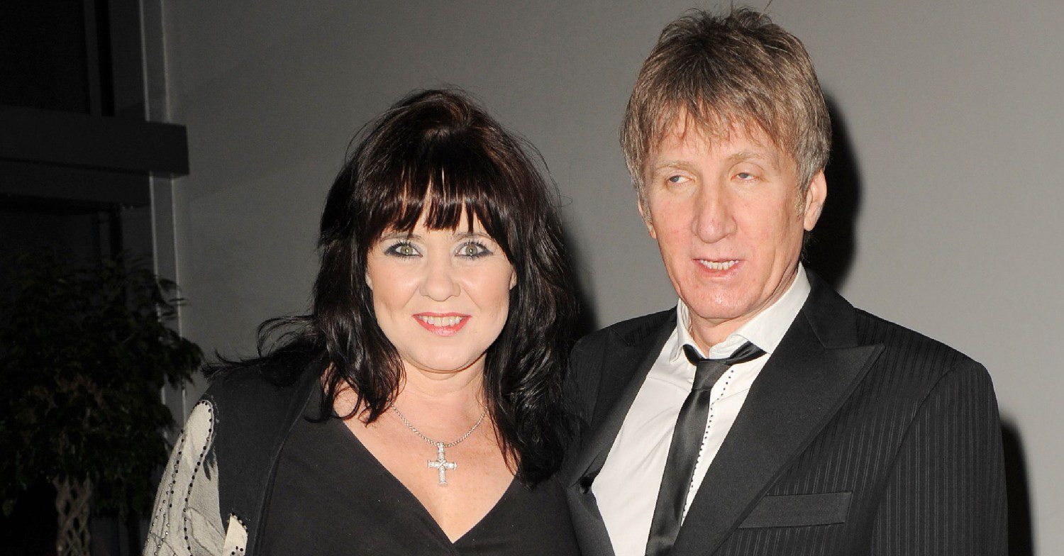 Coleen Nolan and her ex Ray smiling