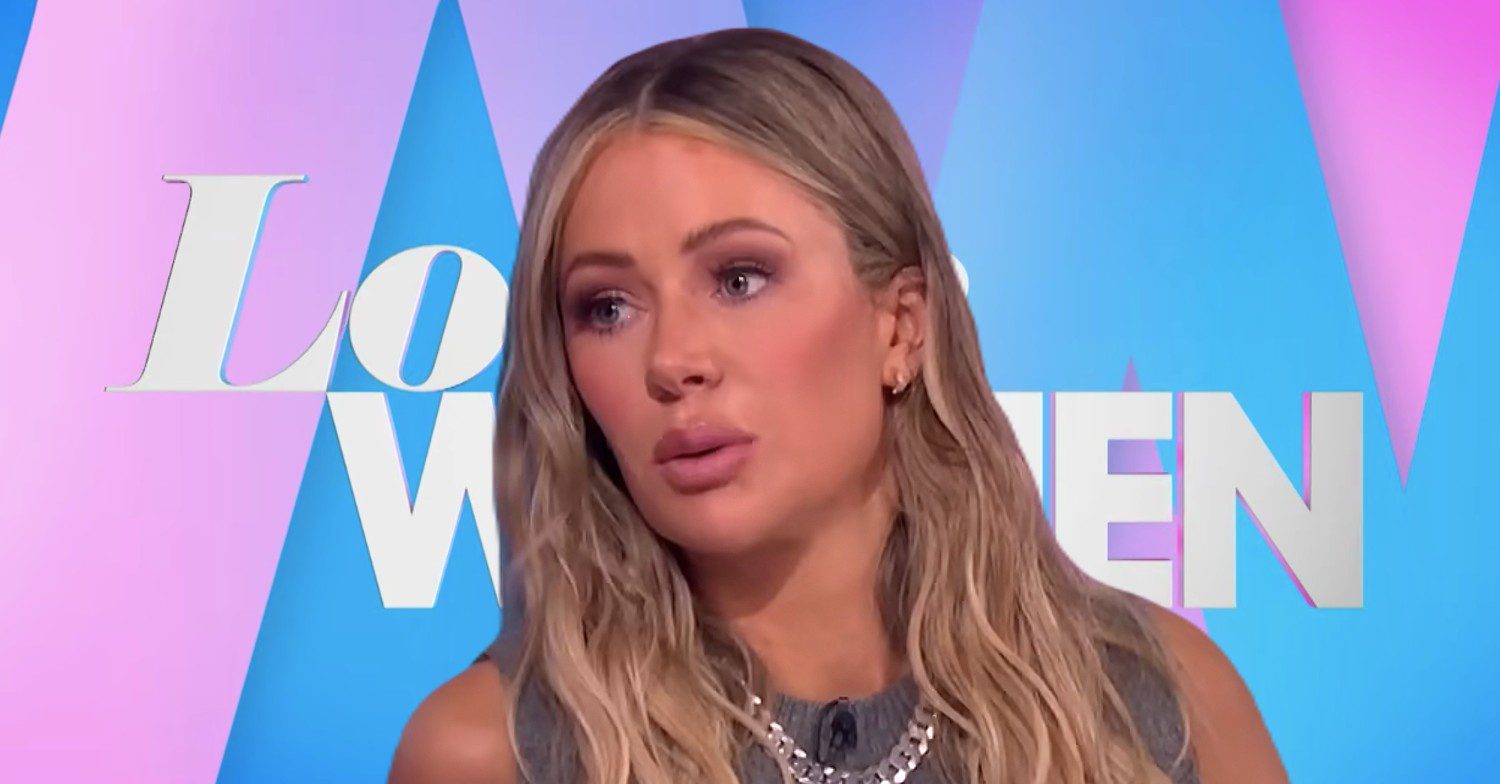Loose Women logo with Olivia Atwood looking serious