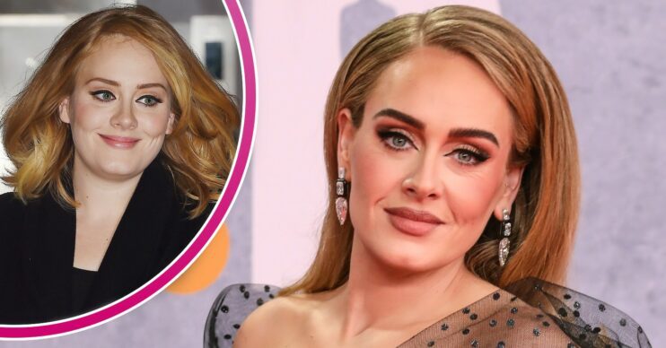 Singer Adele at 2015 event and during BRITS 2022