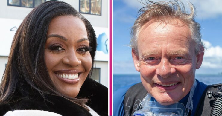 Alison Hammond and Martin Clunes smiling