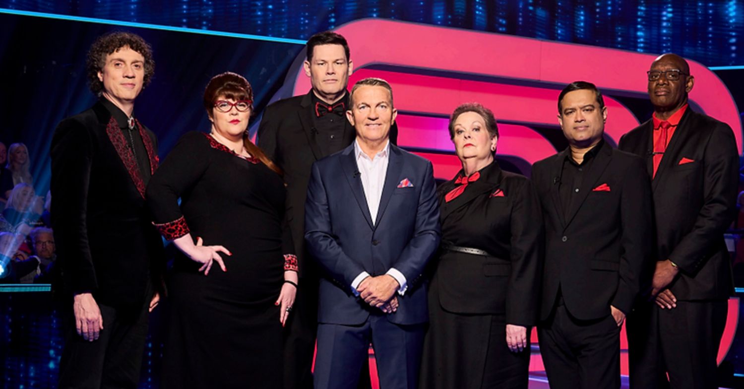 Bradley Walsh photographed with all the Chasers