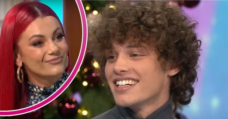 Bobby Brazier and Dianne Buswell smiling