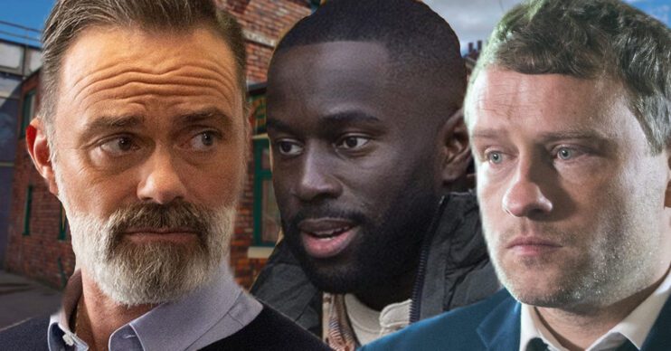 Coronation Street's Billy, Moses, Paul, the background of the Rovers