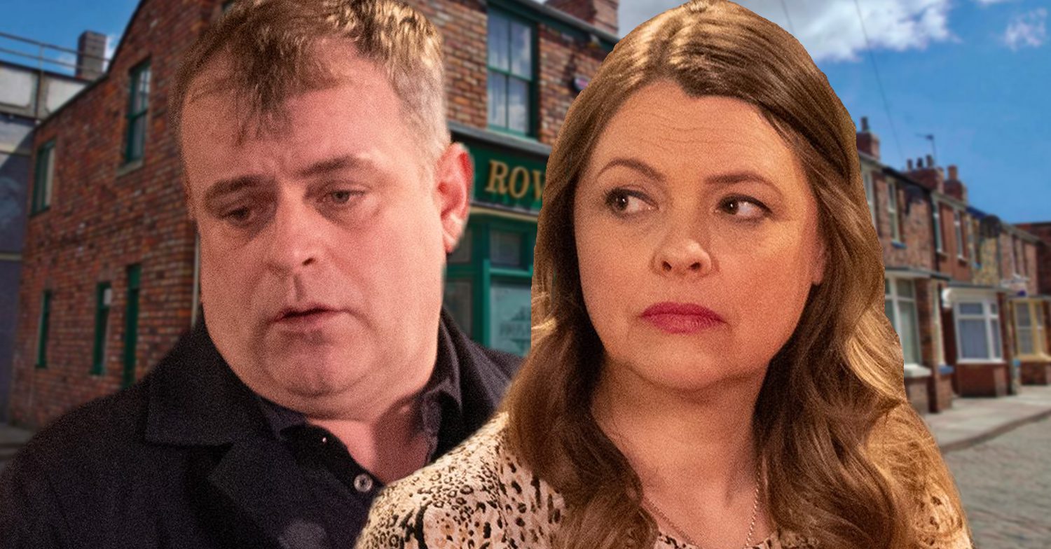 Coronation Street's Steve, Tracy, the background of the Rovers