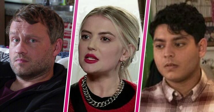 Coronation Street new year spoilers 2024 comp image: Paul, Bethany, Aadi