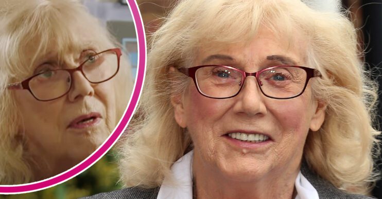 EastEnders' Anna Karen, and in a bubble is Aunt Sal