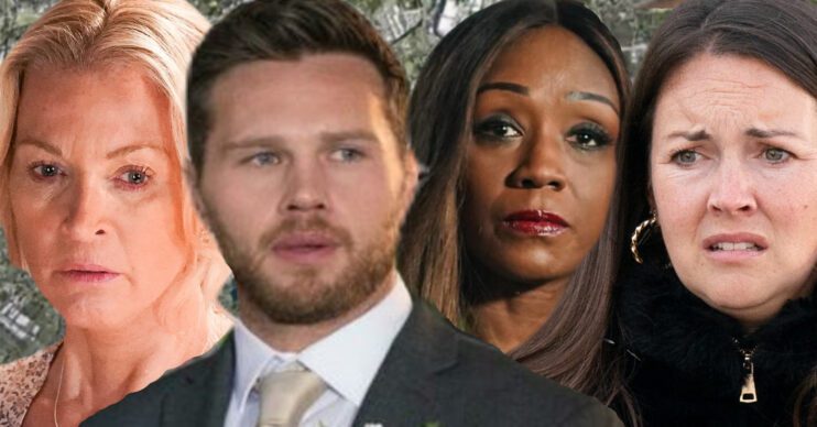 EastEnders' Kathy, Keanu, Denise and Stacey