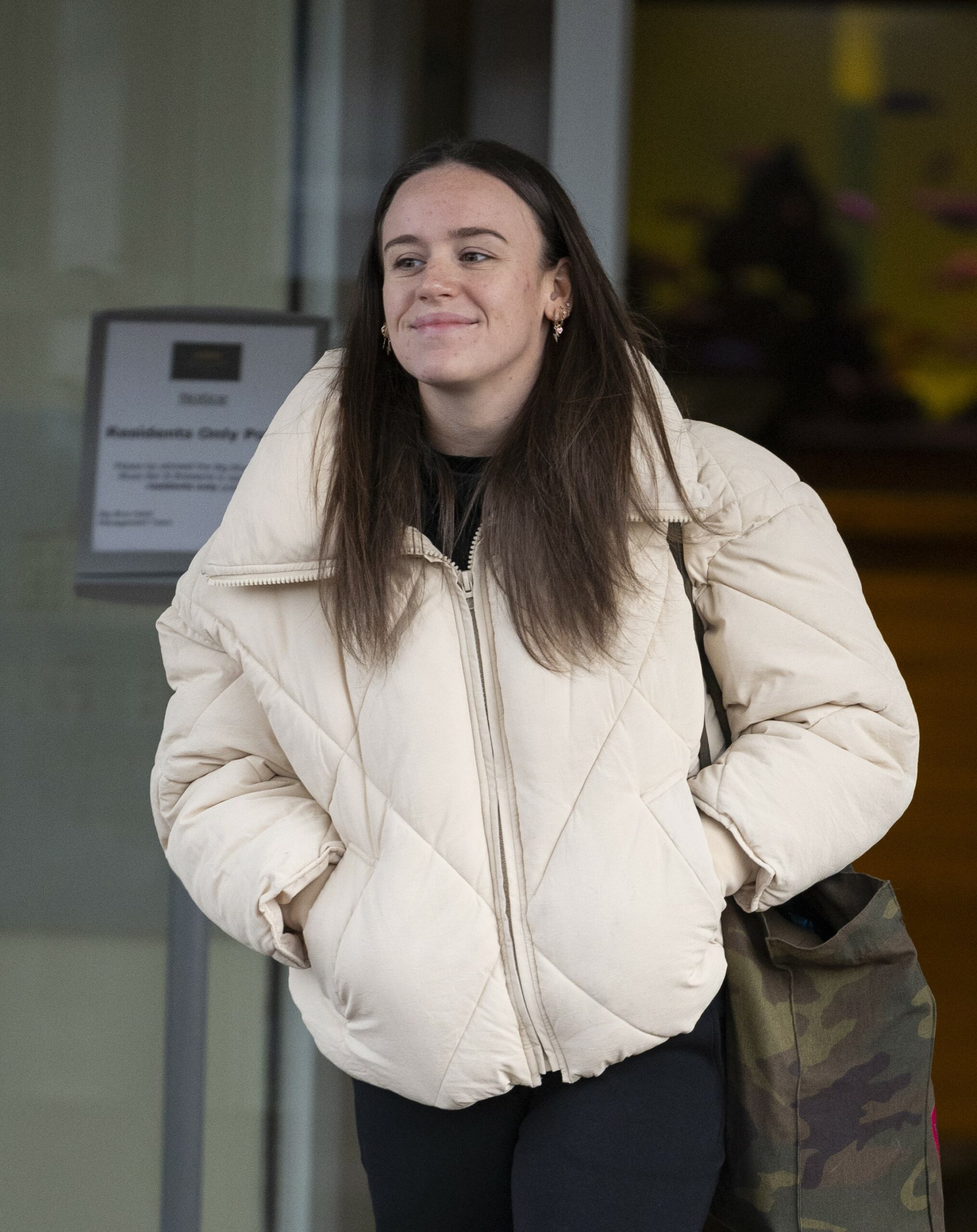 Ellie Leach smiling after Strictly rehearsals