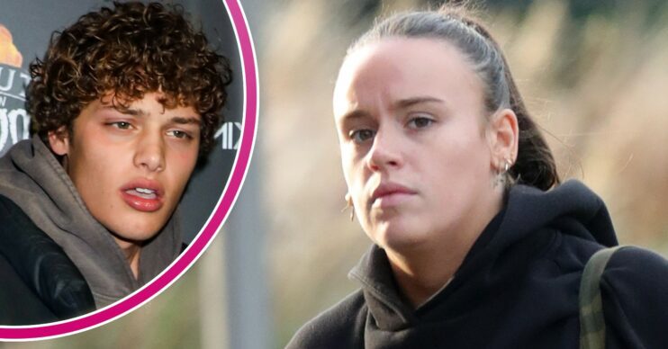 Bobby Brazier and Ellie Leach looking serious