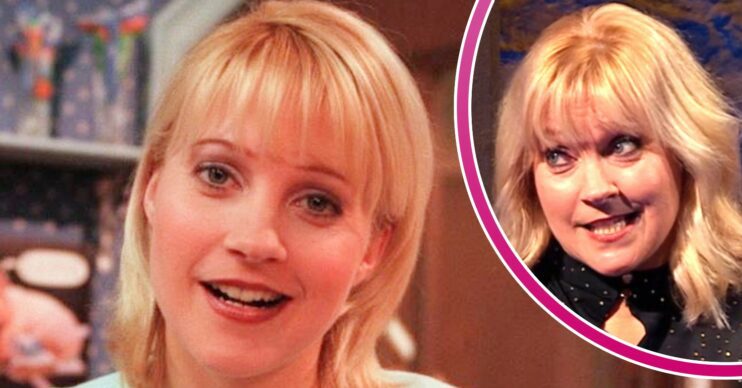 Emmerdale: Kathy Glover and actress Malandra Burrows comp image