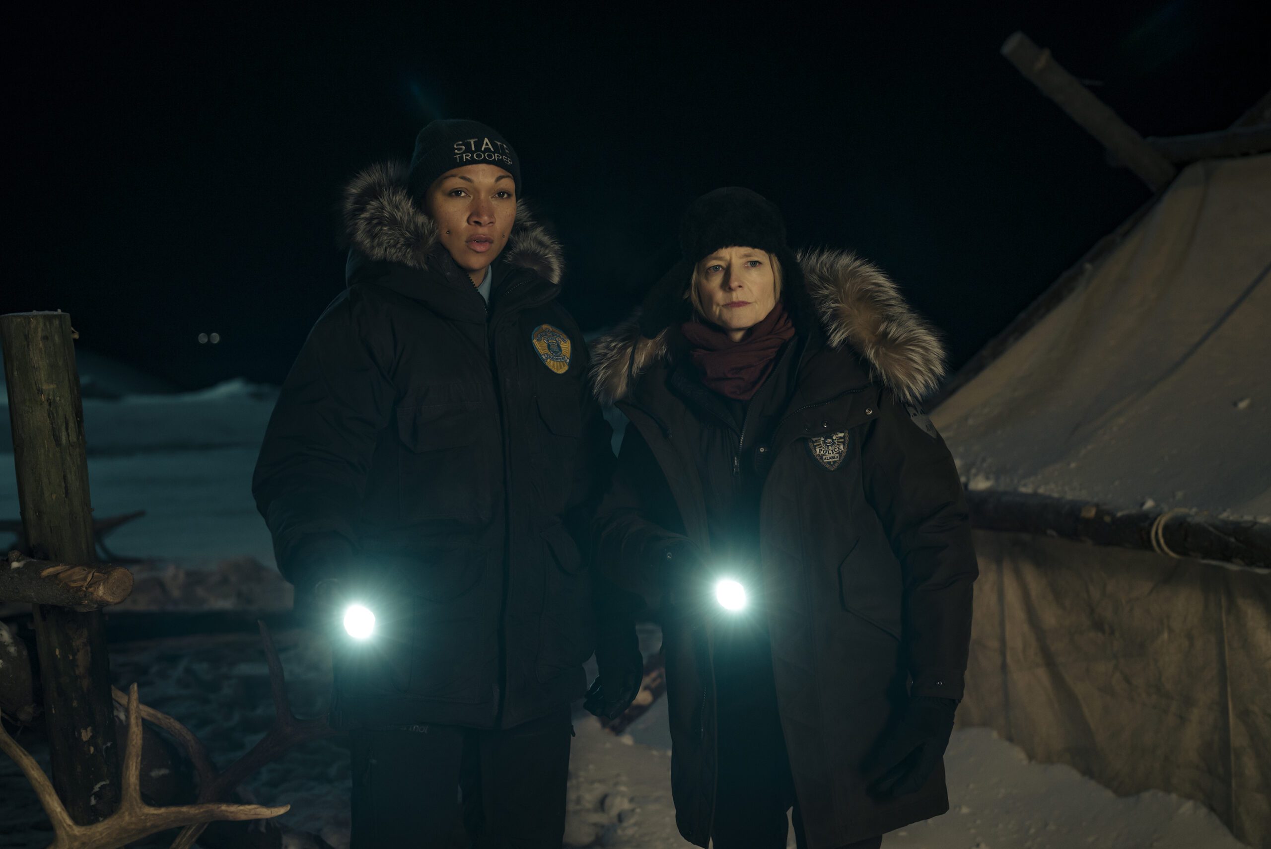 Jodie Foster and Kali Reis in True Detective: Night Country