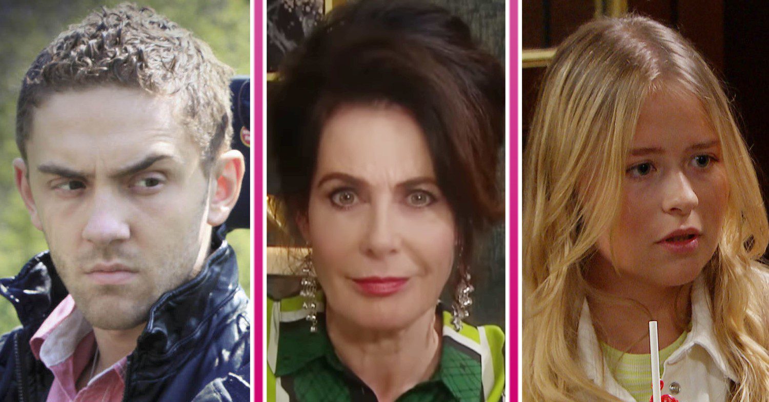 Feature image for Emmerdale's Aaron's lost loves - comp of Jackson, Faith and Liv (Credit: ITV/Shutterstock/Comp ED!)