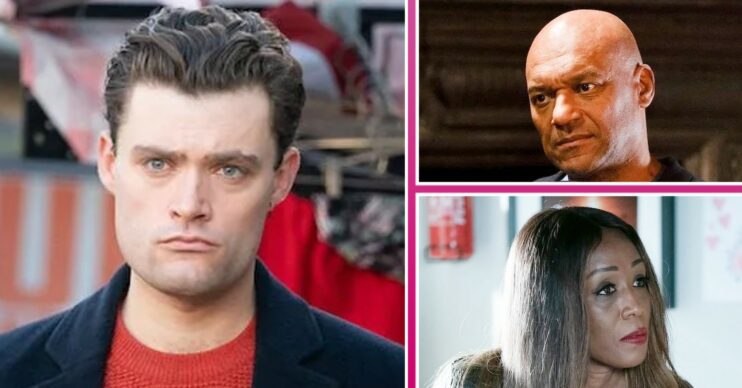EastEnders first look comp image for week 7: Johnny Carter, George Knight and Denise Fox