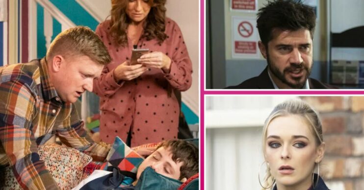 Coronation Street spoilers: First look comp image - Chesney, Joseph and Linda, Adam, Lauren