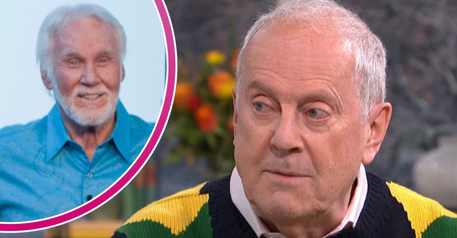 Kenny Rogers smiling and Gyles Brandreth on This Morning today