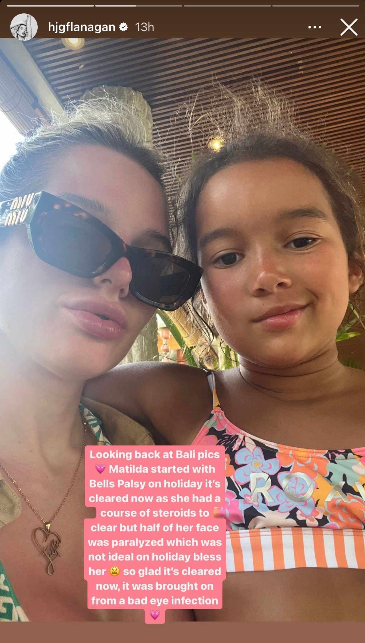 Helen Flanagan and her daughter 