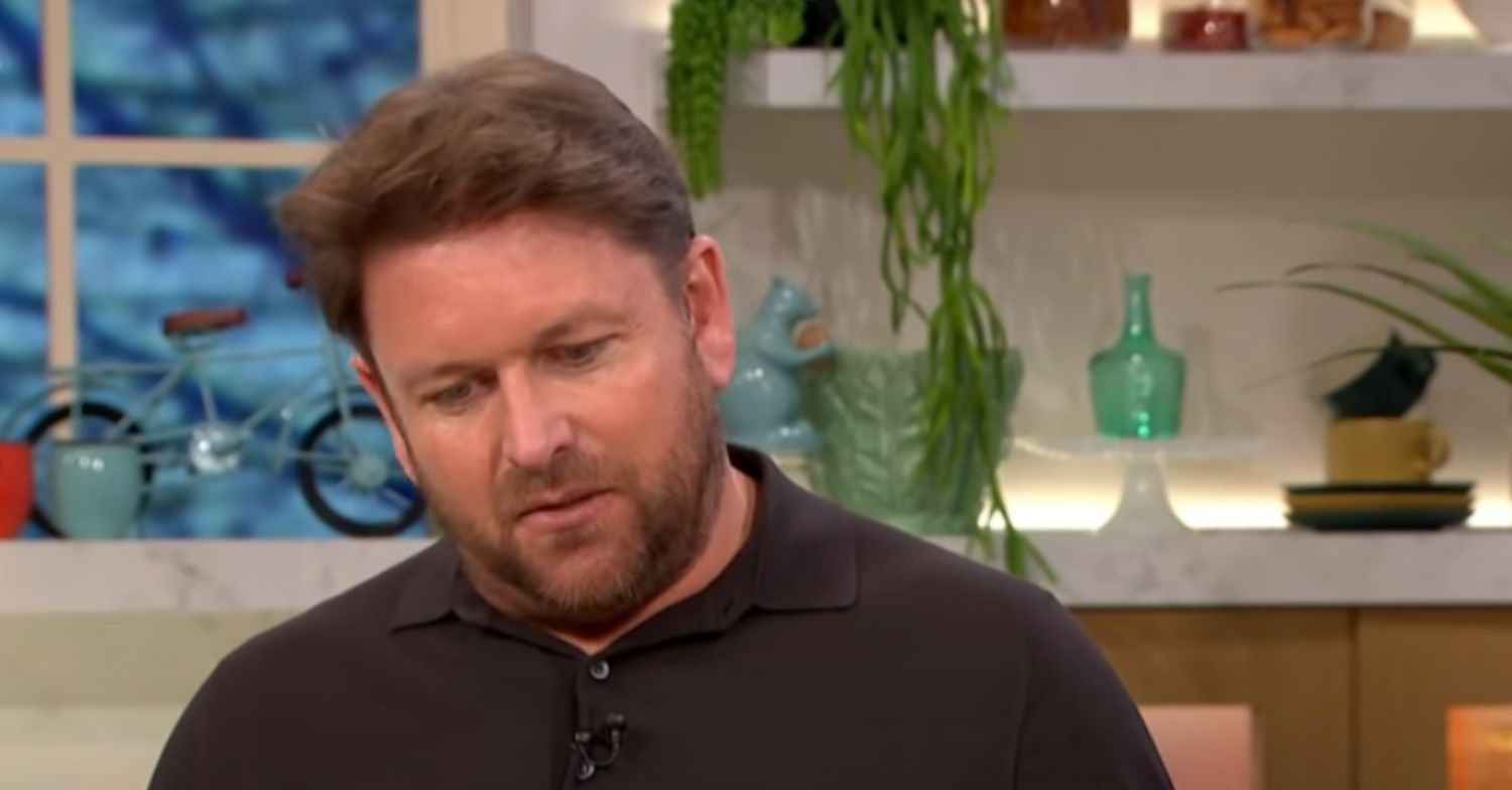 James Martin looking down
