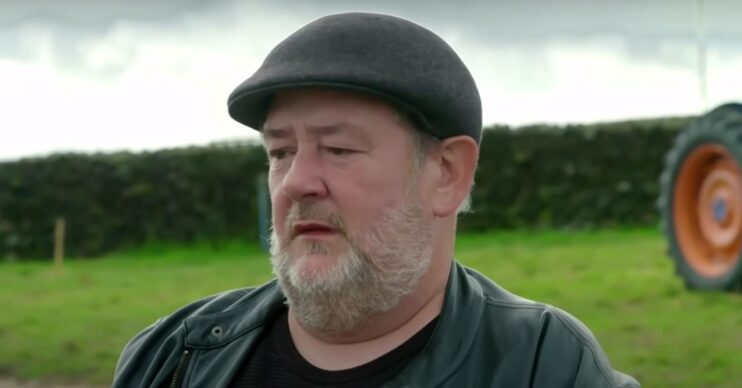 Johnny Vegas appears concerned