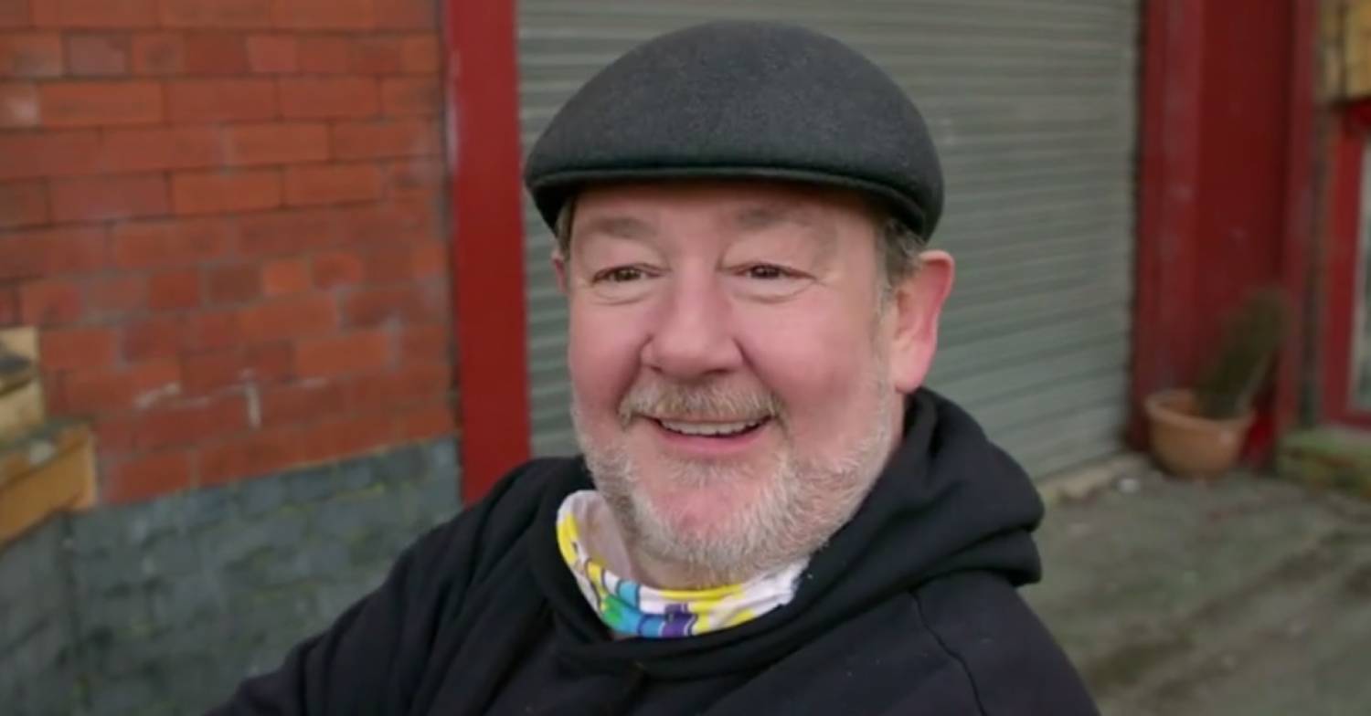 Johnny Vegas smiling