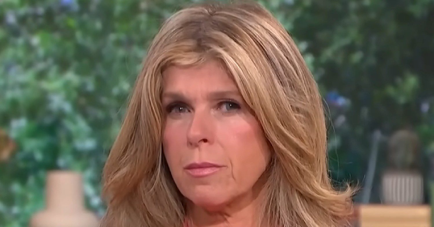 Kate Garraway looks solemn on This Morning