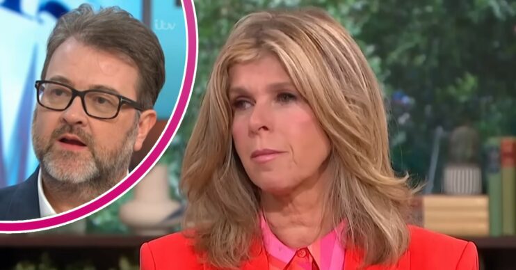 Kate Garraway on This Morning with Derek in bubble