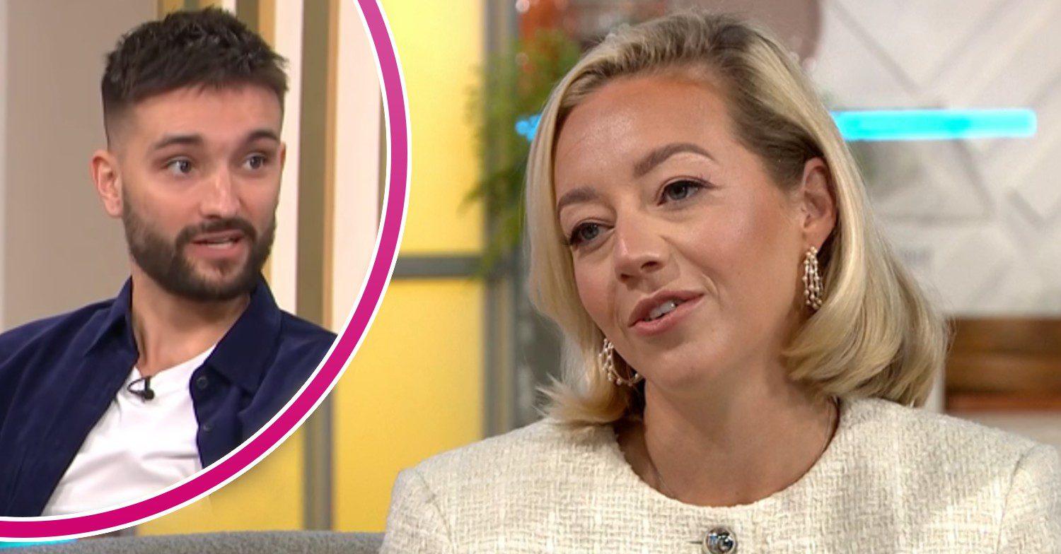 Tom Parker on This Morning and Kelsey Parker tilting her head on Lorraine