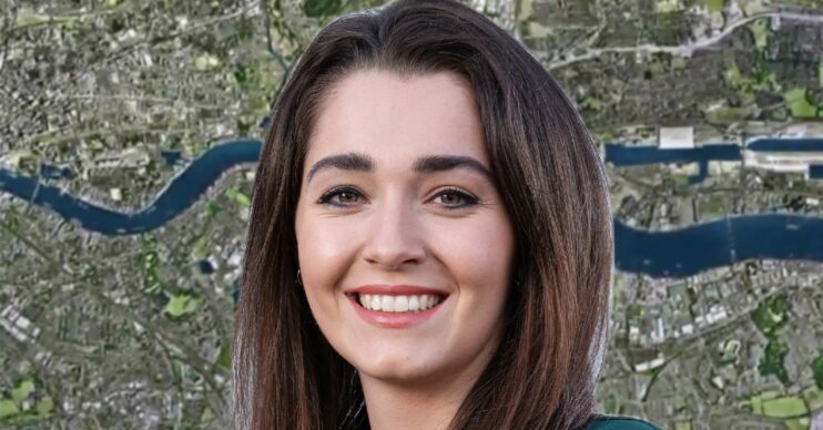 Kitty Castledine as Penny Branning in EastEnders on the show background