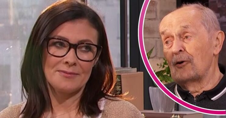 Kym Marsh and her dad David in a comp image