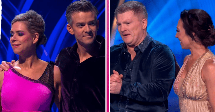 Lou and Ricky in the skate-off on Dancing On Ice