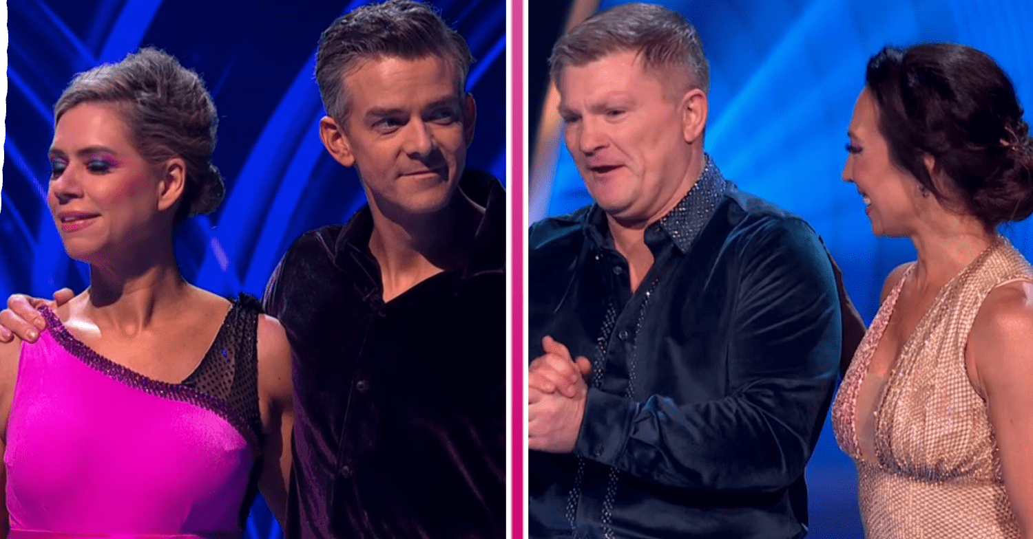 Lou and Ricky in the skate-off on Dancing On Ice