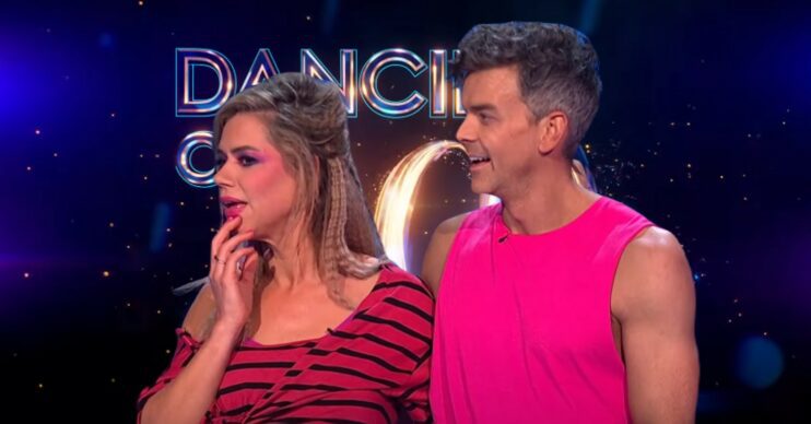 Lou Sanders and Brendyn Hatfield on Dancing On Ice