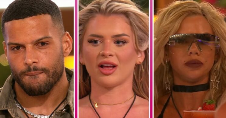 Luis, Liberty and Hannah on Love Island All Stars