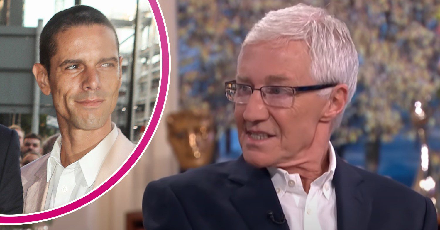 Paul O'Grady speaking on This Morning and his husband Andre at event