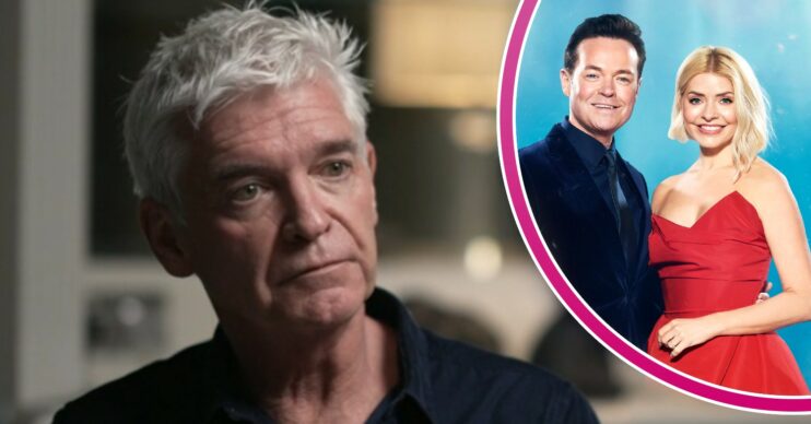 Phillip Schofield in BBC interview and Stephen Mulhern and Holly Willoughby on Dancing On Ice