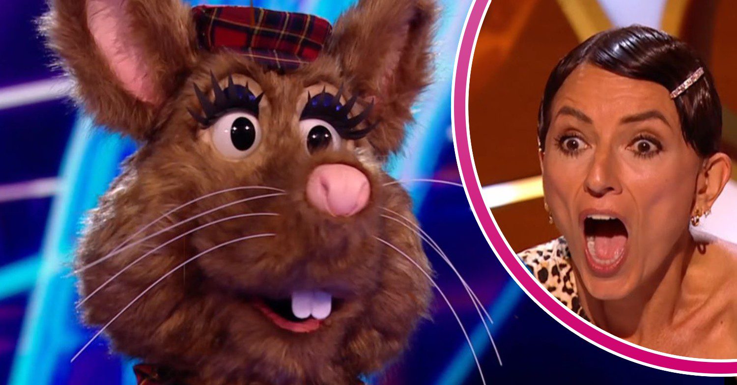 The Masked Singer Rat / Davina McCall looking shocked