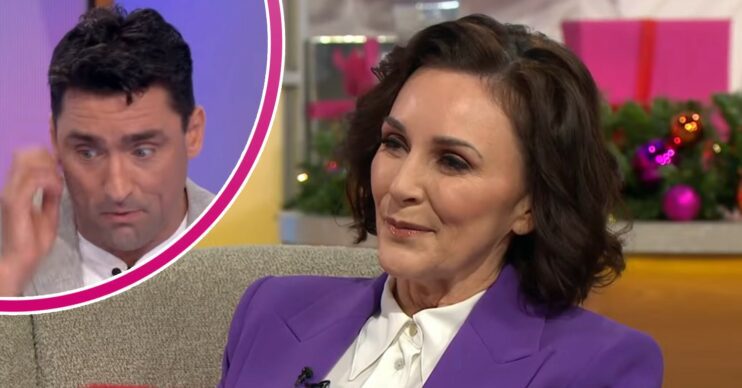 Shirley Ballas on Lorraine with partner Danny in bubble