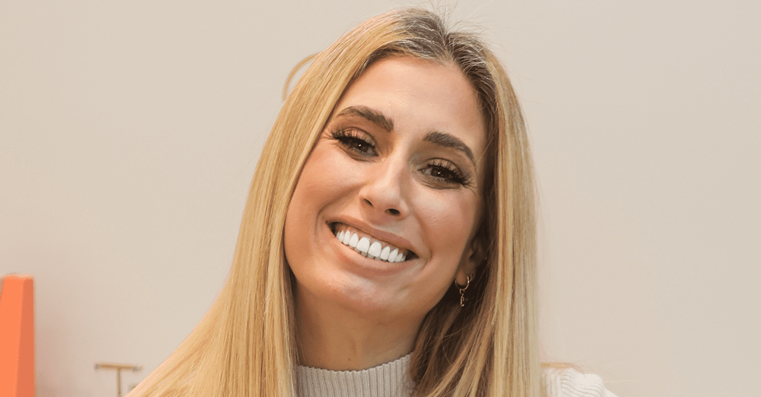 Stacey Solomon smiling