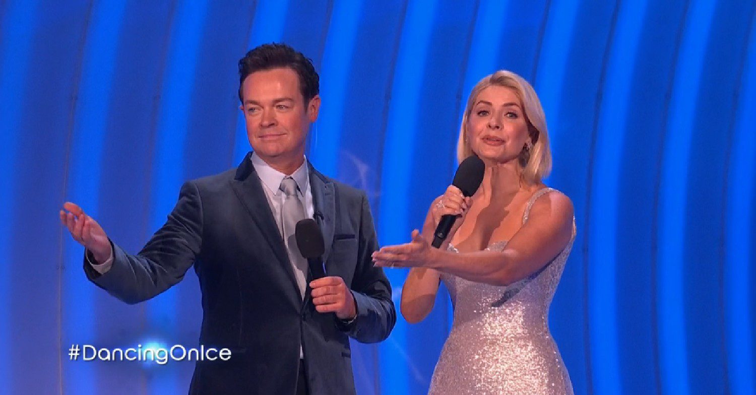 Stephen Mulhern and Holly Willoughby on Dancing On Ice