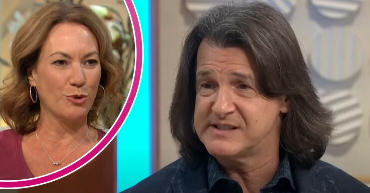 Tanya Franks and Scott Mitchell speaking on Lorraine