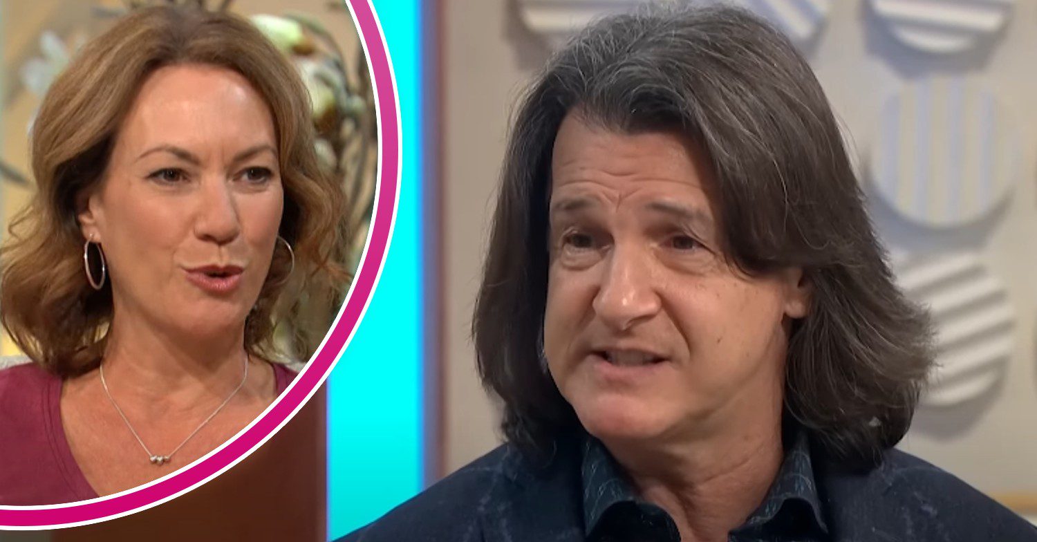 Tanya Franks and Scott Mitchell speaking on Lorraine