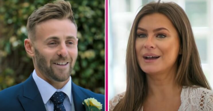 Tayah and Adam on MAFS UK (Credit: E4/Composite: ED!)