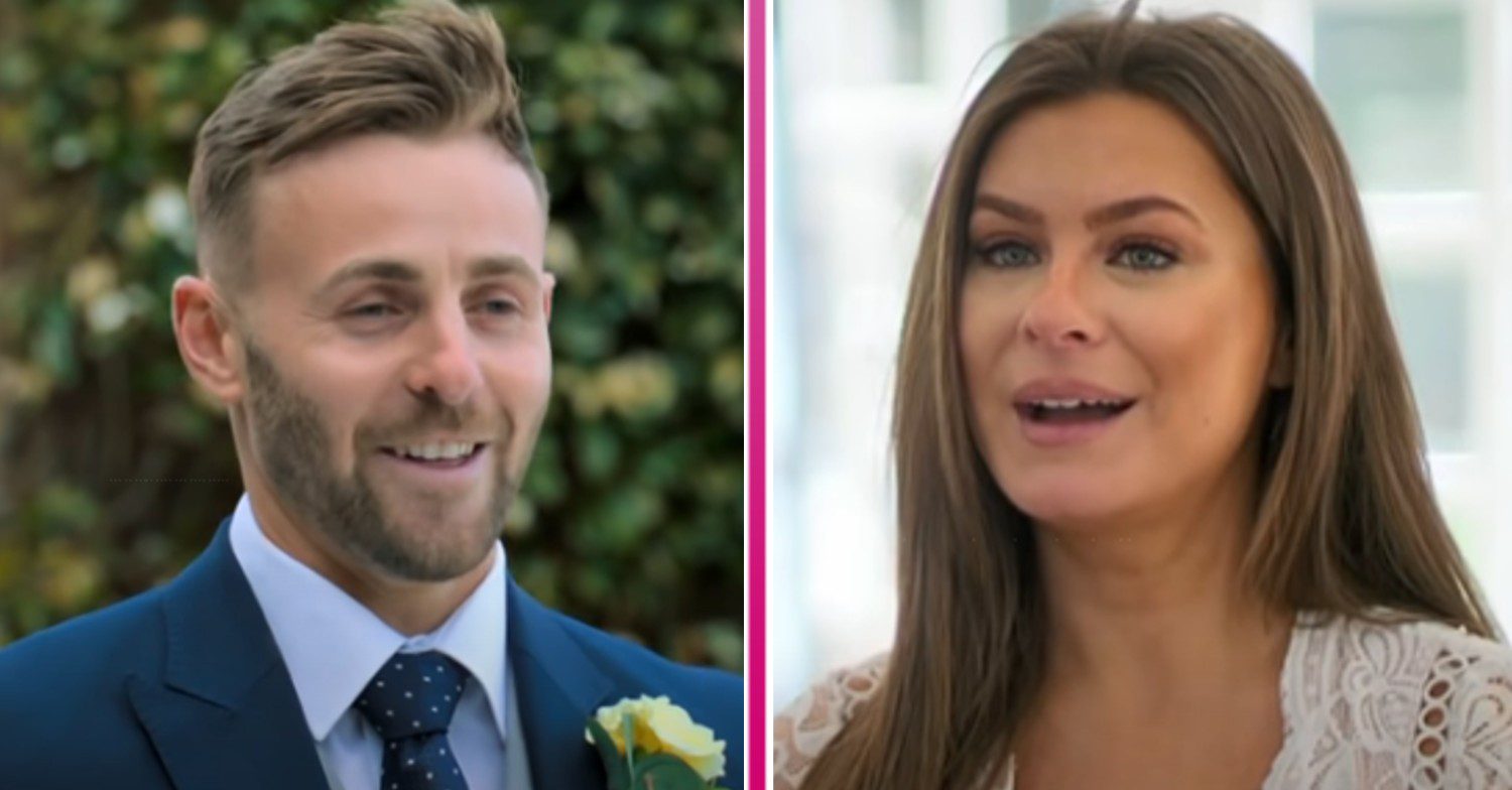 Tayah and Adam on MAFS UK (Credit: E4/Composite: ED!)