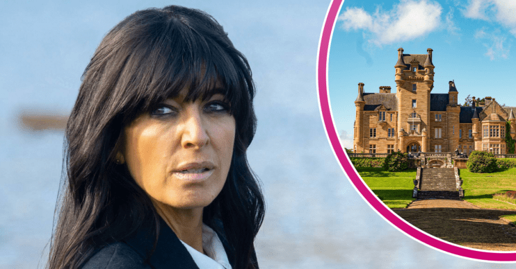 Claudia Winkleman and The Traitors castle