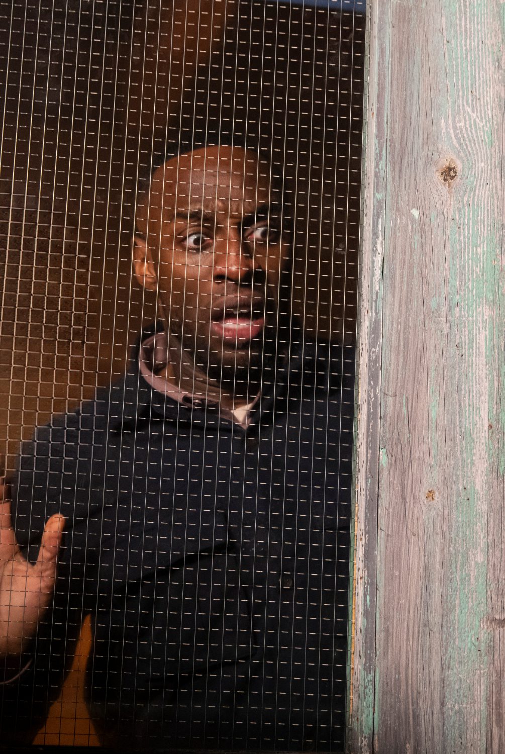 Coronation Street's Michael is looking out of the window, worried