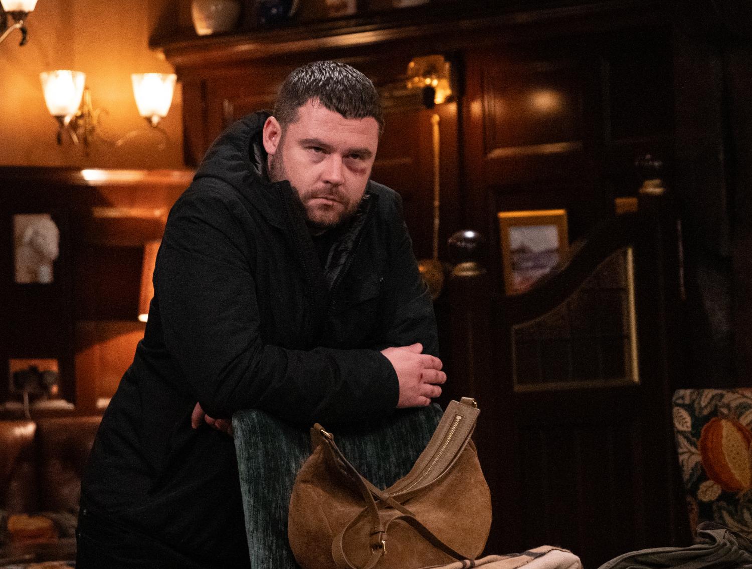 Emmerdale's Aaron is looking miserable in the Woolpack
