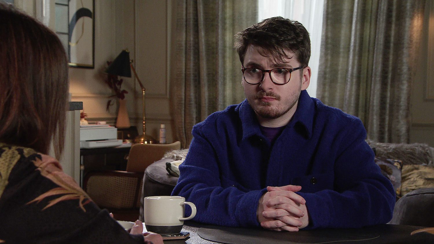 Coronation Street's Bobby is having a serious conversation with Carla at home