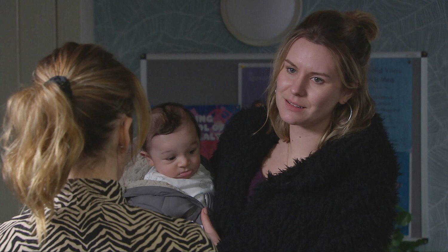 Emmerdale's Ella is talking to Dawn and her baby