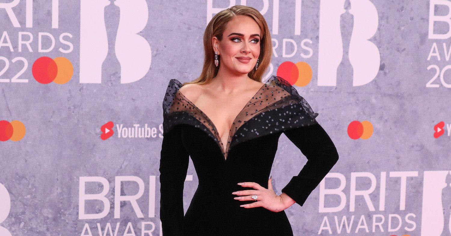 Adele posing