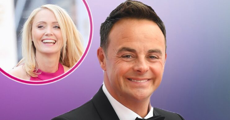 Ant McPartlin and his wife smiling